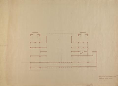 Louis I. Kahn Floor Plan, The Paul Mellon Center for British Art and British Studies