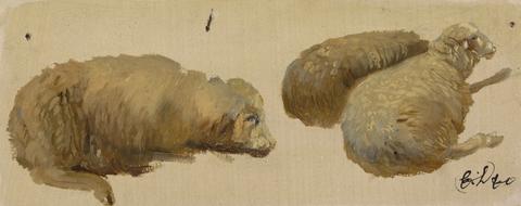 Sir Edwin Henry Landseer Three Sheep at Rest