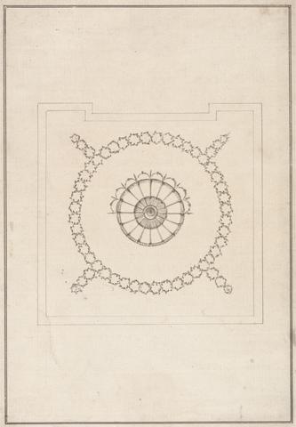 unknown artist Design for a Ceiling