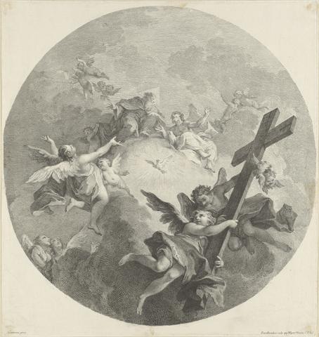 Francesco Bartolozzi The Trinity, Surrounded by Angels