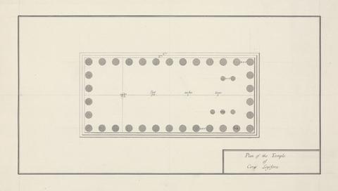 James Bruce Plan of the Temple of Ceres Legifera