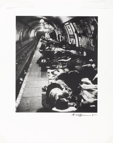 Bill Brandt People Sheltering in the Tube, Elephant and Castle Underground Station, circa 1939