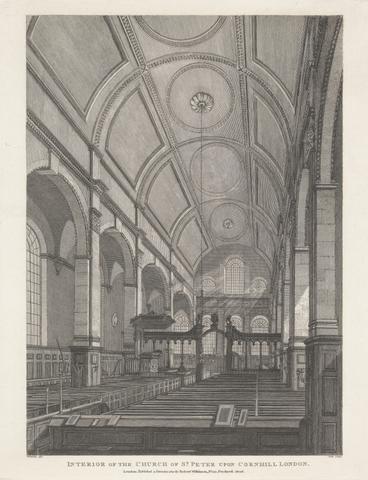 unknown artist Interior of the Church of St. Peter upon Cornhill