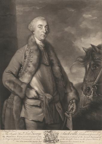 James McArdell Rt. Hon. Lord George Sackville