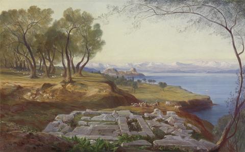 Edward Lear Corfu from Ascension