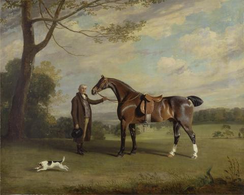 Henry Bernard Chalon The Earl of Shrewsbury's Groom Holding a Hunter