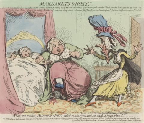 James Gillray Margarets Ghost. What's the Matter Auntee-Peg, What Makes You Put on Such a Long Face?