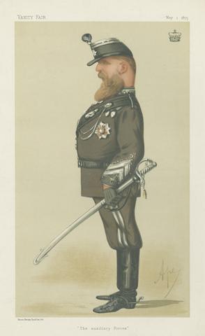 Carlo Pellegrini Vanity Fair: Military and Navy; 'The Auxillary Forces', Viscount Bury, May 1, 1875