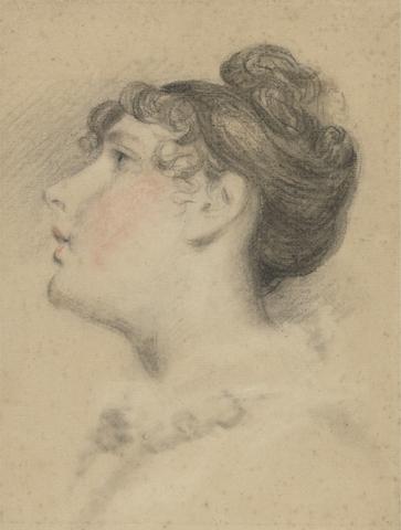 Peter DeWint Head of a Girl: Probably a Study of Mrs. De Wint