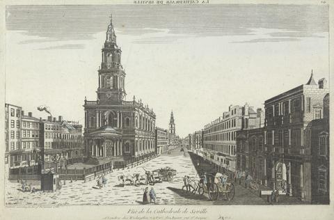 unknown artist A View of Somerset House with St. Mary's Church in the Strand, London