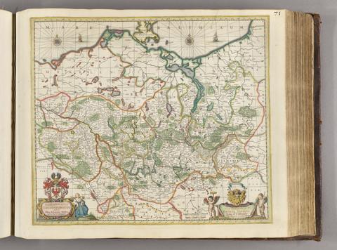 Gothus, Olaus Joannis, 1600-1644, cartographer. Marchionatus Brandenburgicus /