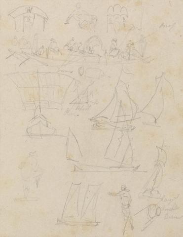 Thomas Daniell Boat Sketches