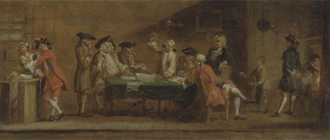 Joseph Highmore Figures in a Tavern or Coffee House