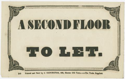  A second floor to let.