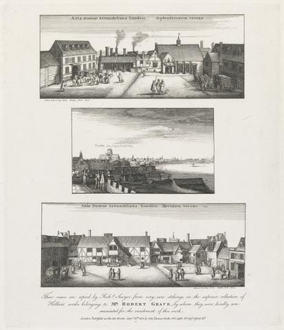 Richard Sawyer Views of Arundel House, London after Hollar
