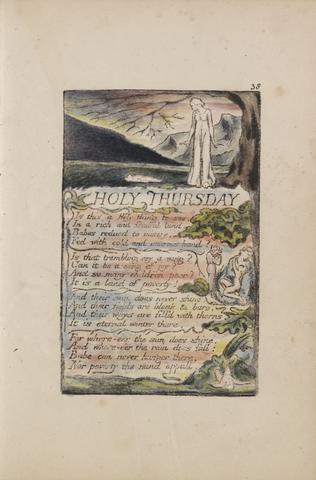 William Blake Songs of Innocence and of Experience, Plate 38, "Holy Thursday" (Bentley 33)