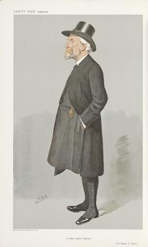 Leslie Matthew 'Spy' Ward Vanity Fair - Clergy. 'A Most Select Preacher'. Rev Charles Stubbs, Lord Bishop of Truro. 6 February 1907