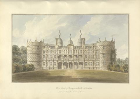 John Buckler FSA West Front of Longford Castle, Wiltshire the Seat of the Earl of Radnor