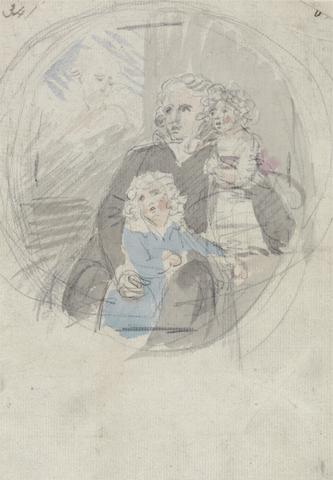 Samuel Shelley Study for a Portrait Group