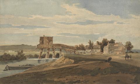 unknown artist The Watermill Above the Bridge at Charenton