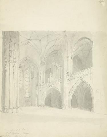Sir Robert Smirke the younger Sketch of the Interior of St. Stephens Cathedral, Vienna