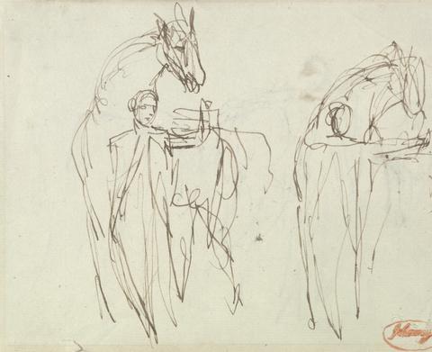 George Romney Sketches for a Man with a Horse