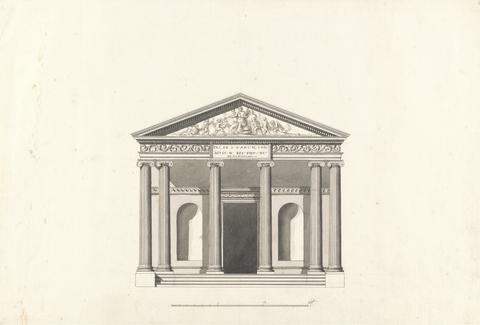 Sir William Chambers RA Facade for a Temple of Peace, Kew Gardens, Surrey