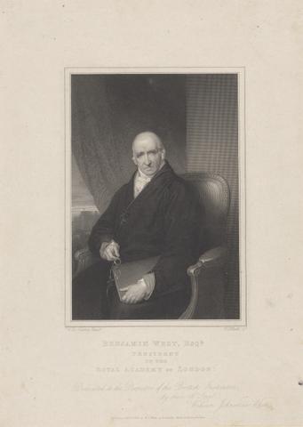 Charles Heath Benjamin West, Esq., President of the Royal Academy of London