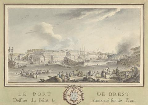 Le Porte De Brest: Dessine Du Point L, Marque sur Le Plan: