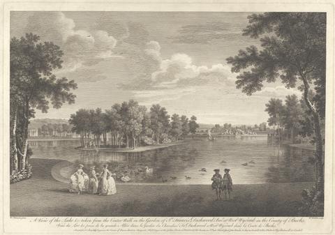 William Woollett A View of the Lake etc. at West Wycomb