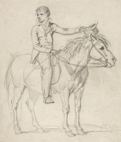 James Ward Lord Stanhope (Later Earl of Chesterfield) as a Boy, Riding a Pony