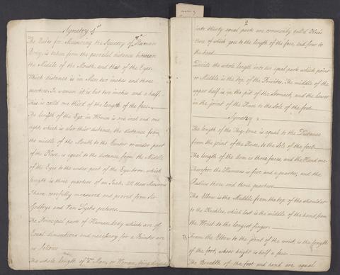Wright, Joseph, 1734-1797.  Joseph Wright notebook.