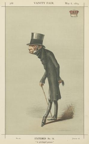 Carlo Pellegrini Politicians - Vanity Fair - 'A privileged person'. Earl Grey. May 8, 1869