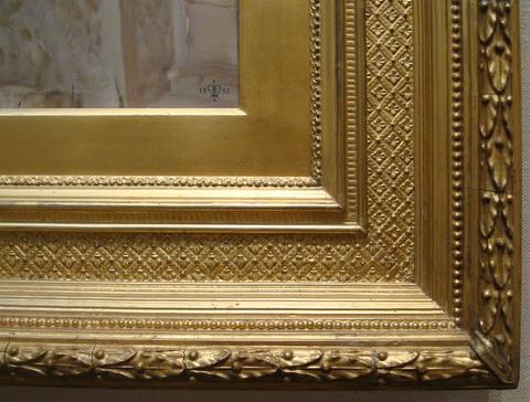 unknown artist British, Victorian diapered frame