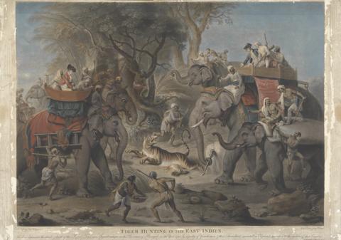 Richard Earlom Tiger Hunting in the East Indies