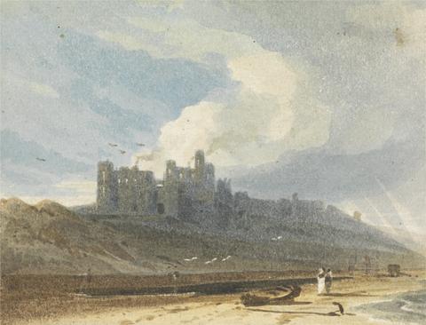 John Varley Bamburgh Castle, Northumberland