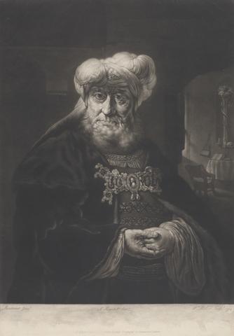 William Pether Rabbi with a White Turban