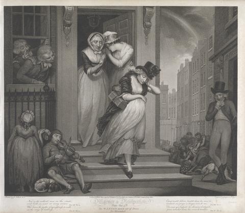 Thomas Gaugain Diligence and Dissipation: The Wanton turn'd out of Doors for Misconduct (Plate 5)