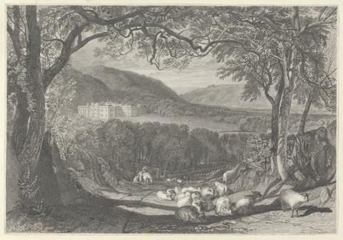 John Scott Aske Hall - from Whitaker's 'History of Richmondshire' 1818-1823