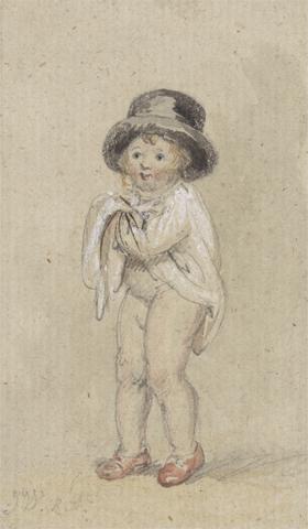 James Ward A Little Boy with Red Shoes (Child with Red Shoes and a Top Hat)