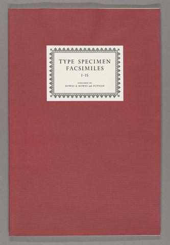 Type specimen facsimiles; reproductions of fifteen type specimen sheets issued between the sixteenth and eighteenth centuries. Accompanied by notes mainly derived from the researches of A.F. Johnson [and others] With an introductory essay by Stanley Morison.
