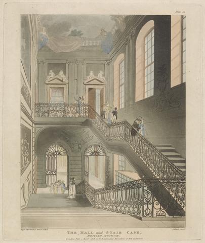 John Bluck The Hall and Stair Case, British Museum