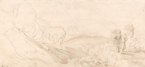 Samuel Palmer Landscape Sketch