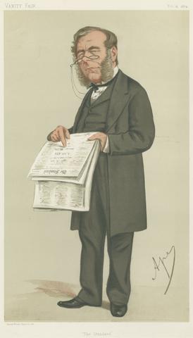 Carlo Pellegrini Vanity Fair: Newspapermen; 'The Standard', James Johnstone, February 14, 1874