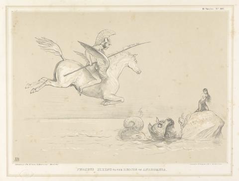 John Doyle ('H.B.') Perseus Flying to the Rescue of Andromeda