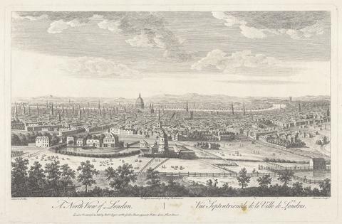 John Stevens A North View of London: General View from above Islington