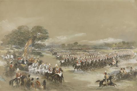 George Bryant Campion Royal Review at Windsor - Queen Victoria and Khedive Ismail Pashe of Egypt, June 26th, 1868