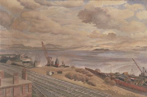 Sir Stanley Spencer The Clyde from Port Glasgow