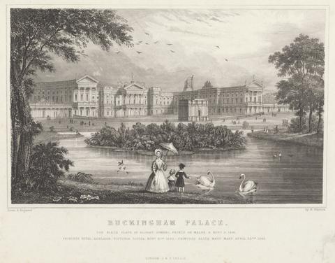 Nathaniel Whittock Buckingham Palace: from 'Premier' Map of London and Suburbs
