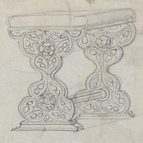 Augustus Welby Northmore Pugin Design for a Gothic Table